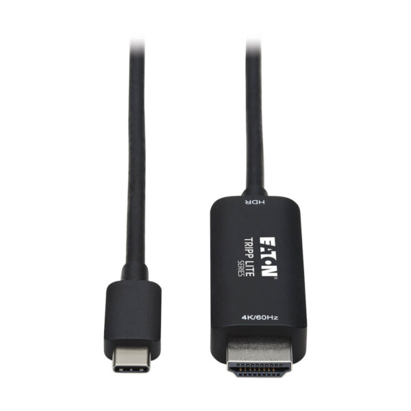 f1bb02f3eddd3e5dd29332c726202547 Tripp Lite series USB-C to HDMI Active Adapter Cable (M/M), 4K 60 Hz, HDR, HDCP 2.2, DP 1.2 Alt Mode, Black, 6 ft. (1.8 m)