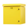 Tripp Lite SmartRack 12U NEMA 3R Industrial Wall-Mount Enclosure, Locking, Hinged Back, Fan with Thermal Switch, 28 in. Deep, Yellow - SRN3RY12US