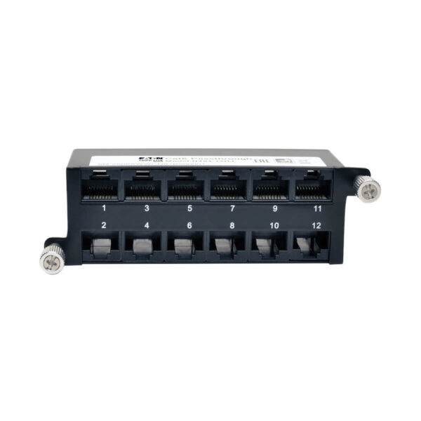 f1dae84bcfcbecee644a6d8ca21e59df Tripp Lite series Cat6a Pass-Through Cassette - (x12) RJ45 - N484-12RJ