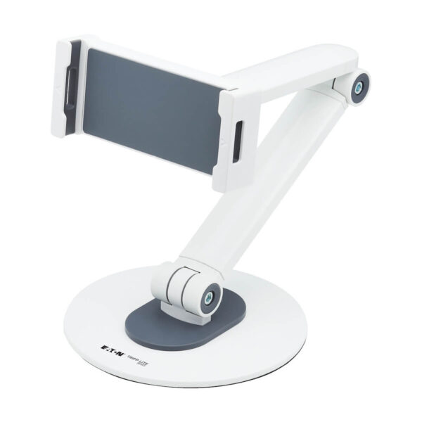 f25b9ffbd669e3d3cfb28f903ea581b8 Tripp Lite series Full-Motion Flexible Long-Arm Desktop Smartphone and Tablet Mount, White