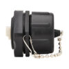 Tripp Lite series Rigid Industrial IP68 Duplex Multimode Fiber Coupler (LC/LC) with Dust Cap, 10G Ethernet, TAA
