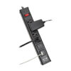 f2e79f190c8fe8c36ff5cb412cc3fb80 Tripp Lite TLM446USBB surge protector Black 4 AC outlet(s) 120 V 1,83 m
