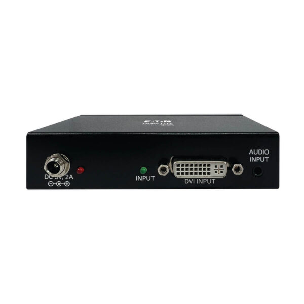 Tripp Lite series 2-Port DVI Splitter with Audio and Signal Booster, Single-Link 1080p @ 60 Hz (DVI-D F/2xF), International Plug Adapters, TAA
