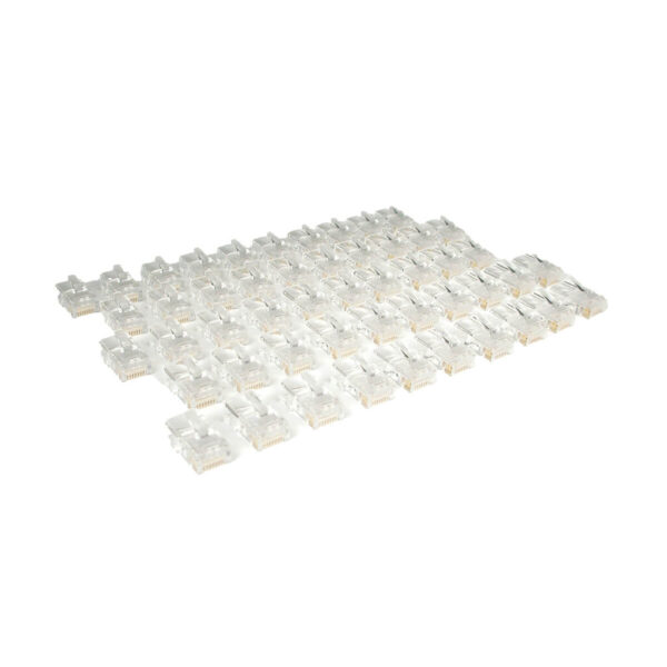 Tripp Lite series Cat5e RJ45 Modular In-Line Connectors for Stranded Cat5e Cable, 50-Pack, TAA