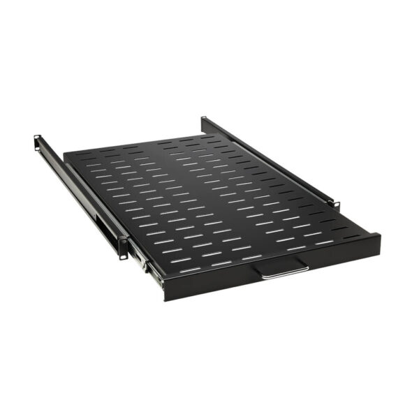 Tripp Lite series SmartRack Sliding Steel Rack Shelf - 1U, Vented, 28.3 in. Deep, Holds up to 50 lb. (23 kg)