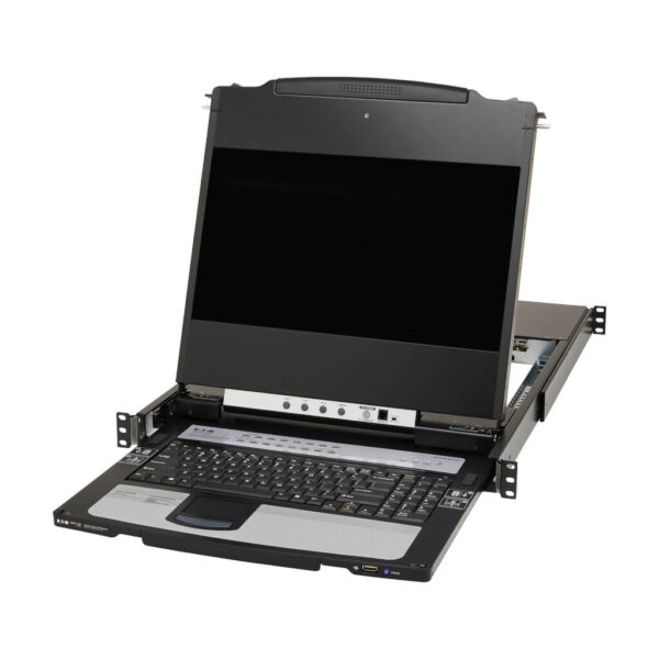 f357dd84eb6343c67f8f244697da896b Tripp Lite series NetDirector 16-Port DisplayPort KVM Switch Console with 17 in. LCD, Dual Rail, 1U Rack-Mount, TAA