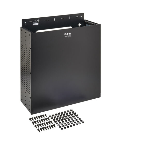 Tripp Lite series SmartRack 4U Low-Profile Vertical-Mount Vented Wall-Mount Mini Rack Enclosure, Black