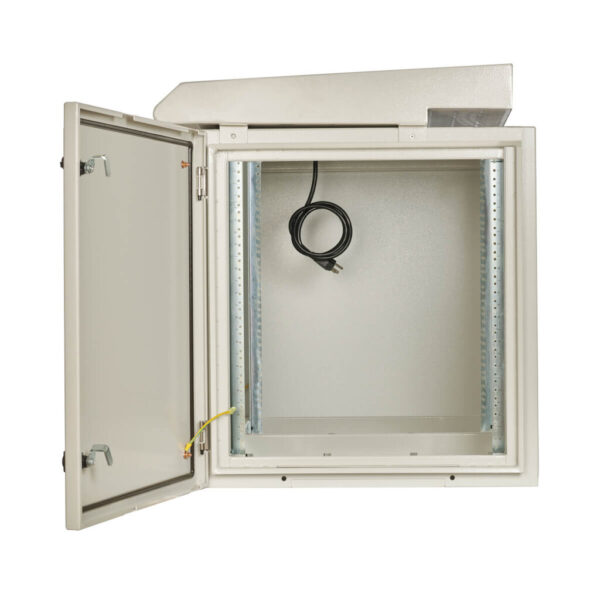 Tripp Lite series SmartRack Industrial Enclosure - NEMA 3R, Wall Mount, Heavy-Duty Metal, Locking, Fan With Thermal Switch, 32.5 in. Depth, 12U, Gray