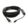 Tripp Lite series USB-C to HDMI Active Adapter Cable (M/M), 4K 60 Hz, 4:4:4, HDCP 2.2, Mid-Cable Adapter, Black, 15 ft. (4.6 m)