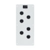 Tripp Lite series SmartRack Cable Gland Plate for NEMA-Rated Enclosure Cabinets, 6 Ports (0.5 in.)