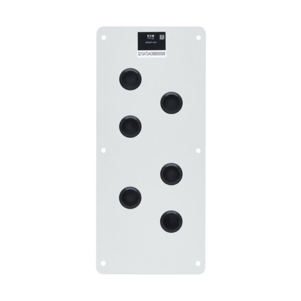 Tripp Lite series SmartRack Cable Gland Plate for NEMA-Rated Enclosure Cabinets, 6 Ports (0.5 in.)
