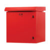 Tripp Lite series SmartRack Industrial Enclosure - NEMA 3R, Wall Mount, Metal, Locking, Fan With Thermal Switch, 23 in. Depth, 12U, Red