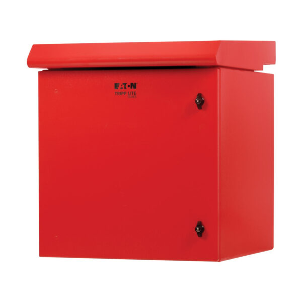 Tripp Lite series SmartRack Industrial Enclosure - NEMA 3R, Wall Mount, Metal, Locking, Fan With Thermal Switch, 23 in. Depth, 12U, Red