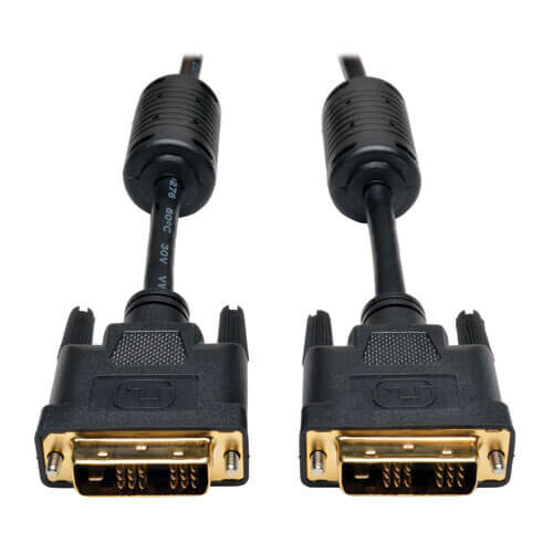 f474251a92557f30bc4f94227d5a9153 Tripp Lite series DVI Single Link Cable, Digital TMDS Monitor Cable (DVI-D M/M), 18-in. (45.72 cm)