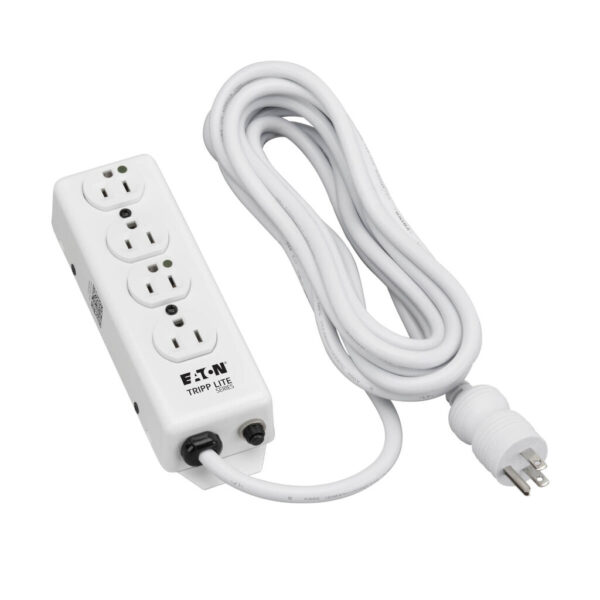 f481ff636ac476f8a736abf5800b8081 Tripp Lite series Safe-IT Medical-Grade Power Strip, UL 1363, 4 Hospital-Grade Outlets, Antimicrobial, 15 ft. (4.6 m) Cord