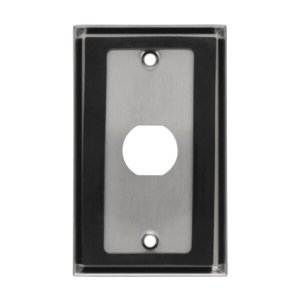 Tripp Lite series 1-Port Single Gang Faceplate, Stainless Steel, Industrial Grade, IP44, TAA