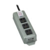 Tripp Lite series Industrial Power Strip, 3-Outlet, 6 ft. (1.8 m) Cord, NEMA 5-15P Plug, Switch Guard