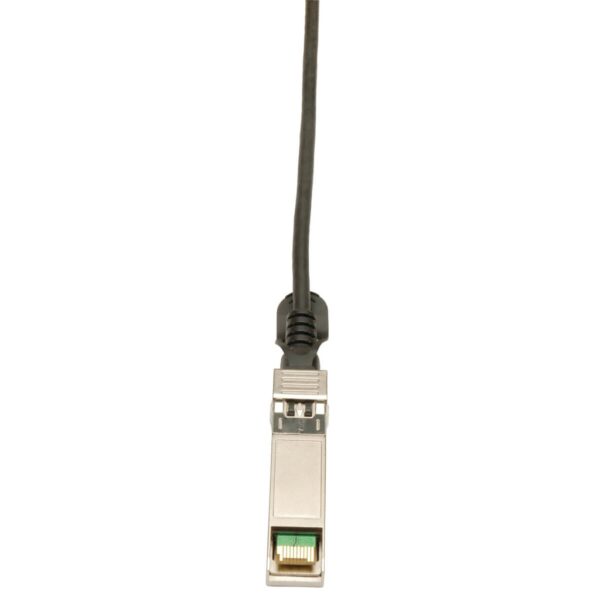 f4b9ba6f221e5e0a5e69a7741fbdbc67 Tripp Lite series SFP+ 10Gbase-CU Passive Twinax Copper Cable, SFP-H10GB-CU1-5M Compatible, Black, 5 ft. (1.52 m)
