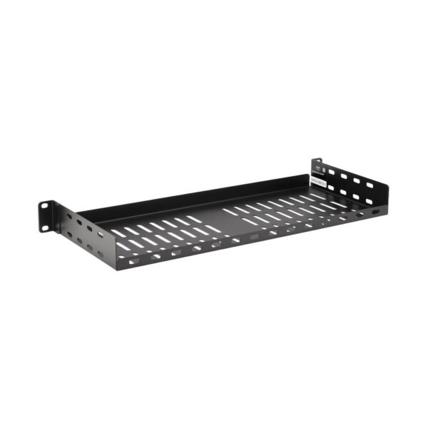 Tripp Lite series SmartRack Cantilever Fixed Steel Rack Shelf - 1U, Vented, 7 in. (17.8 cm) Deep, Holds up to 40 lb. (18 kg)
