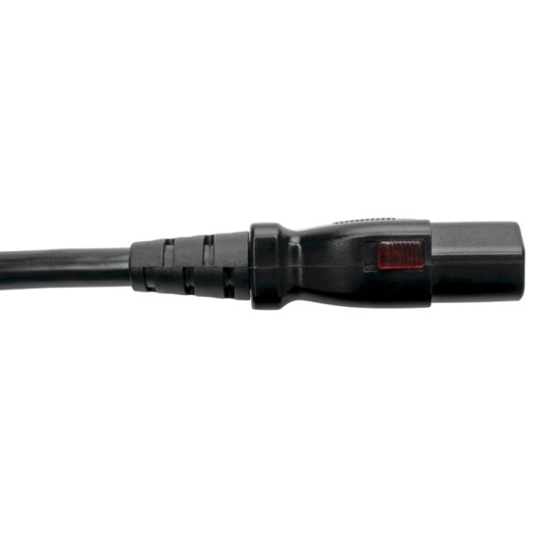 Tripp Lite series Hospital-Grade Power Cord, NEMA 5-15P to Locking IEC C13 - Green Dot, 10A, 125V, 18 AWG, 10 ft. (3.05 m), Black