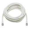 Tripp Lite series Cat8 25G/40G Certified Snagless Shielded S/FTP Ethernet Cable (RJ45 M/M), PoE, White, 20 ft. (6.09 m), TAA