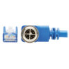 Tripp Lite series M12 X-Code Cat6 1G UTP CMR-LP Ethernet Cable (Right-Angle M12 M/RJ45 M), IP68, PoE, Blue, 5 m (16.4 ft.)