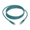 Tripp Lite series Cat6 Gigabit Molded (UTP) Ethernet Cable (RJ45 M/M), PoE, Green, 7 ft. (2.13 m)