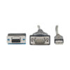 Tripp Lite series USB to RS485/RS422 FTDI Serial Adapter Cable with COM Retention (USB-A to DB9 M/M), 30-in. (76.2 cm)