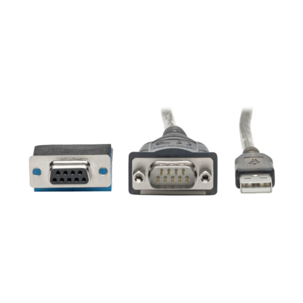 Tripp Lite series USB to RS485/RS422 FTDI Serial Adapter Cable with COM Retention (USB-A to DB9 M/M), 30-in. (76.2 cm)