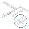 f584bd5f9bfd9058dc16ad1b997fb3f1 Tripp Lite series Trapeze Hanging Cross-Bracket for Wire Mesh Cable Trays, 150 mm (6 in.)