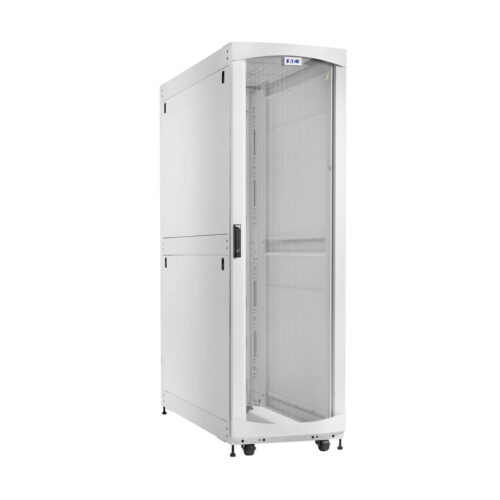 Eaton SmartRack 45U Extra-Deep Standard-Width Heavy-Duty Rack Enclosure Cabinet for AI Servers, White