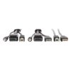 Tripp Lite series DisplayPort KVM Cable Kit - DP, USB, 3.5 mm Audio (3xM/3xM) + USB (M/M), 4K, 4:4:4, 10 ft. (3.05 m), Black