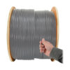Tripp Lite series Cat5e 350 MHz Solid Core (UTP) PVC Bulk Ethernet Cable - Gray, 1000 ft. (304.8 m), TAA