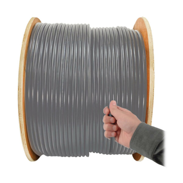 Tripp Lite series Cat5e 350 MHz Solid Core (UTP) PVC Bulk Ethernet Cable - Gray, 1000 ft. (304.8 m), TAA