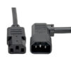 f63e9fa95affaeecc57c64c3c5b8f647 Tripp Lite series Heavy-Duty PDU Power Cord, C13 to Left-Angle C14 - 15A, 250V, 14 AWG, 6 ft. (1.83 m), Black