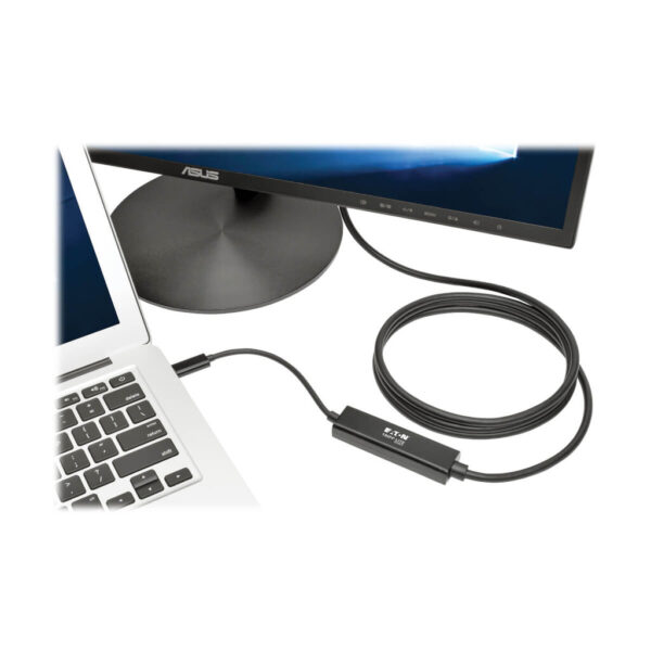 f63f1a314eb51784be2193296f120129 Tripp Lite series USB-C to VGA Active Adapter Cable (M/M), Black, 6 ft. (1.8 m)