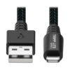 f645d2319c546e2eb08c380158f46f95-1 Tripp Lite series Heavy-Duty USB-A to Lightning Sync/Charge Cable, UHMWPE and Aramid Fibers, MFi Certified - 6 ft. (1.83 m)