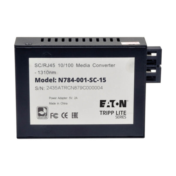 f6747af14e3b6784de3fdbe0288fc6bc Tripp Lite series 10/100 SC Singlemode Fiber to Ethernet Media Converter, 15km, 1310nm
