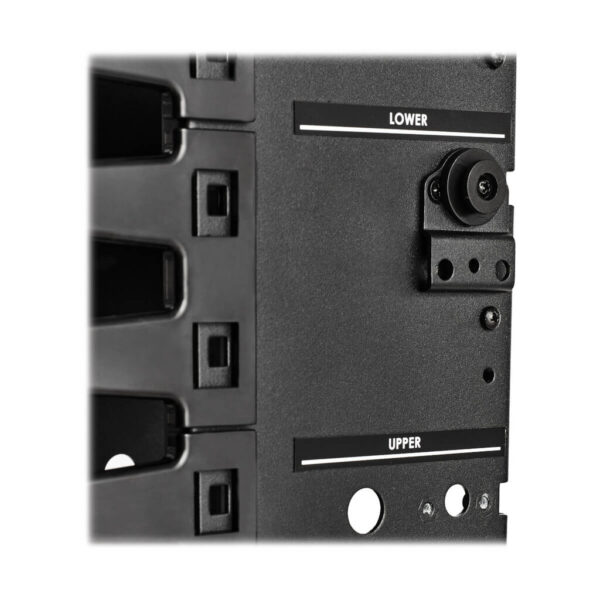 Tripp Lite series High-Capacity Vertical Cable Manager - Deep Double Finger Duct with Cover, Single Sided, 6 in. Wide, Black, 7 ft. (2.2 m)