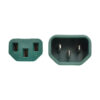 f67faeea8bdec4ff04b85bac89725bb8 Tripp Lite series Heavy-Duty PDU Power Cord, C13 to C14 - 15A, 250V, 14 AWG, 2 ft. (0.61 m), Green