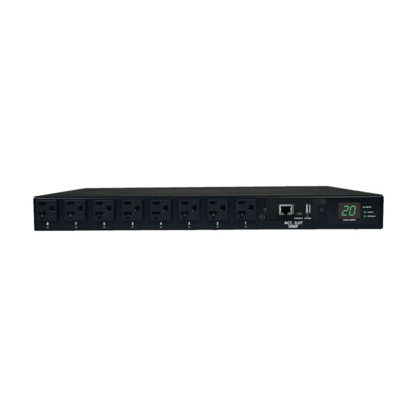 f6978aa8ead418e452cf3856d1e1e7eb Tripp Lite series 1.9kW Single-Phase Switched Automatic Transfer Switch PDU, 2 120V L5-20P / 5-20P Inputs, 16 5-15/20R Outputs, 1U, TAA