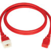Tripp Lite series PDU Power Cords, C19 to P-Lock C20 - Heavy-Duty, 20A, 250V, 12 AWG, 6 ft. (1.8 m), Red, 6 Pack