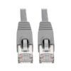 Tripp Lite series Cat6a 10G Snagless Shielded STP Ethernet Cable (RJ45 M/M), PoE, Gray, 10 ft. (3.05 m)