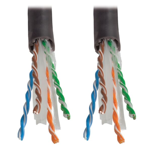 f75da661ccab772a2f7afe667b21065d Tripp Lite series Cat6 Gigabit Solid Core Plenum-Rated UTP CMP PVC Bulk Ethernet Cable, Black, 1000 ft. (304.8 m), TAA