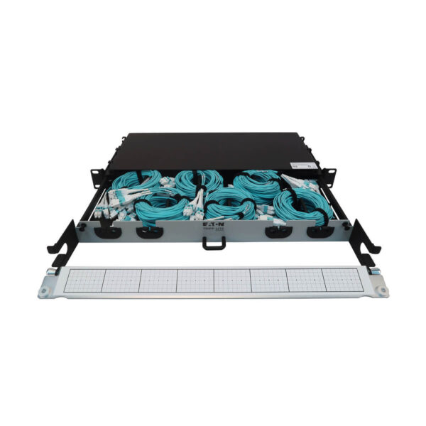 Tripp Lite series Preloaded Fiber Panel, 1U - 6x (4x LC/LC Duplex M/M) 8F Trunk Cables, OM4 Multimode, 10 m (32.8 ft.)