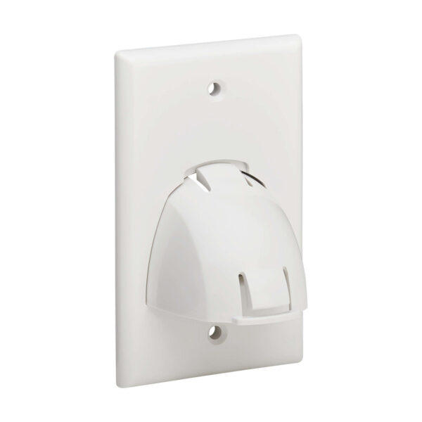 f77af7c8b95c63dfd94aa4ed55c45461 Tripp Lite series Single-Gang Up-or Down-Angle Bulk Cable Wall Plate, White, TAA