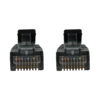 Tripp Lite series Cat6a 10G Snagless Molded Slim UTP Ethernet Cable (RJ45 M/M), PoE, Black, 6 in. (15 cm)