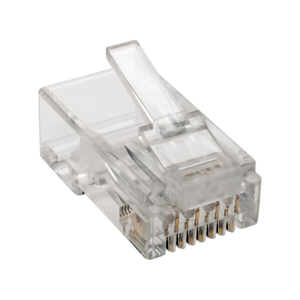 Tripp Lite series Cat6 RJ45 Modular Plug for Round Stranded UTP Conductor 4-Pair, 100 Pack