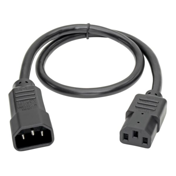 f7b8ee5a243cdd13c9c01941de01f9e0 Tripp Lite series PDU Power Cord, C13 to C14 - 13A, 250V, 16 AWG, 2 ft. (0.61 m), Black