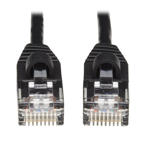 Tripp Lite series Cat6a 10G Snagless Molded Slim UTP Ethernet Cable (RJ45 M/M), Black, 10 ft. (3.05 m)
